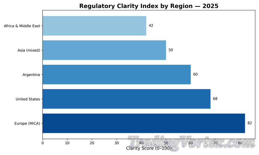 Regulatory Clarity Index by Region — 2025